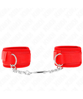 MUÑEQUERAS NEOPRENO ROJO 42 X  Muñequeras BDSM: estilo, comodidad y control asegurado