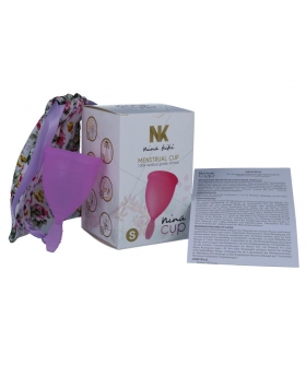 NINA CUP PURPLE Copa menstrual ecológica, hipoalergénica, 12h protección