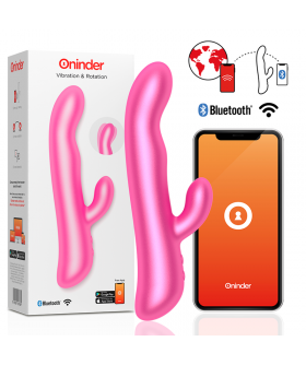 ONINDER RABBIT &AM Vibrador conejo oninder con rotación, y APP móvil