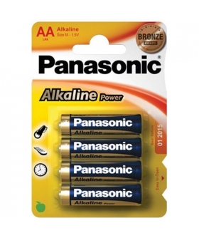 PILAS ALKALINAS PANASONIC X4 Blister bronze alcalina aa lr6*4