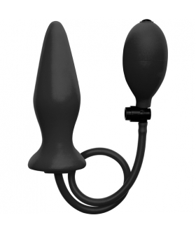 OUCH! INFLATABLE. SILICONE PLU Plug anal inflable de silicona suave, ajustable con bomba