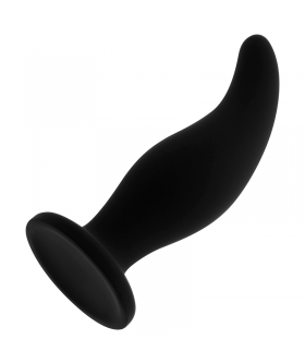 PLUG ANAL SILICONA CURVADO PUN Plug anal en silicone hypoallergénique, idéal pour explorer !