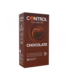 CHOCOLATE ADDICTION Preservativos con aroma y sabor a chocolate, 12 unidades