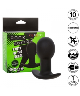 ROCK BOTTOM PLUG ANAL 10 VIBRA Juguete erótico de silicona con vibraciones personalizables