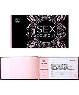 SEX COUPONS Juego para parejas con 50 tarjetas de pruebas románticas