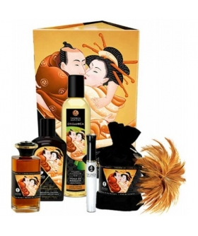 COLLECTION SWEET KIT Kit olio, polvere per il corpo, vernice per il corpo, lucidalabbra shunga