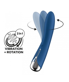 SPINNING VIBE 1 Vibrador punto G con cabeza giratoria, 12 vibraciones, USB