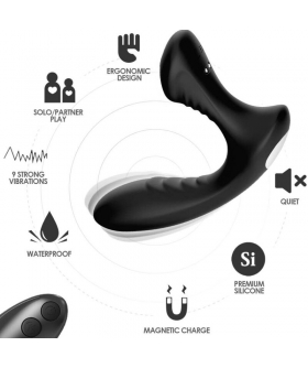 STORM VIBRADOR ANAL PROSTATA & Vibrador para massagem prostática com múltiplos modos.