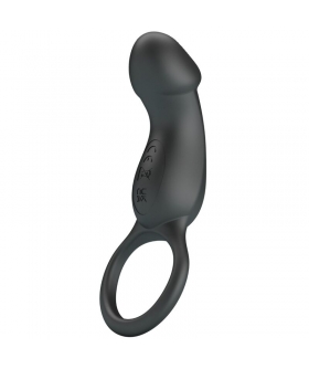 ANILLO VIBRADOR CON ESTIMULADO Huevo vibrador, 7 modos, material seguro, USB, discreto