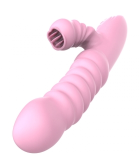 VIBRADOR MULTIFUNCION CON LENG Vibrador multifunción con 20 modos, calefacción y lengua