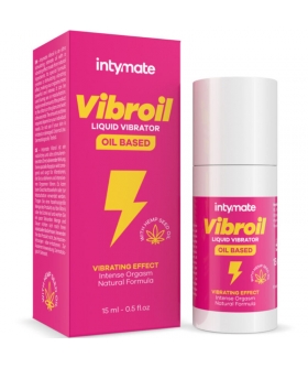 VIBROIL Aceite íntimo natural con vibración intensa. estimulante