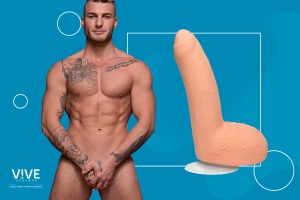 2 réplicas de penes de actores porno