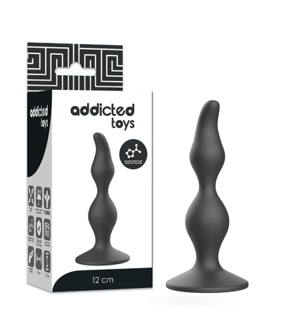 ADDICTED PLUG ANAL CURVO Juguete anal para principiantes, suave y seguro