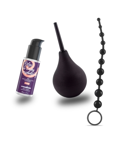 ELEMENTAL KIT ANAL Kit para experiencia anal: limpieza, lubricación y rosario