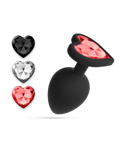 CUORE STICK Fiche en silicone avec des cristaux interchangeables qui reflètent des états