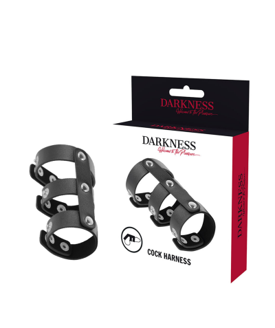 HARNESS TRIPLE Anillo para pene y testículos para excitación