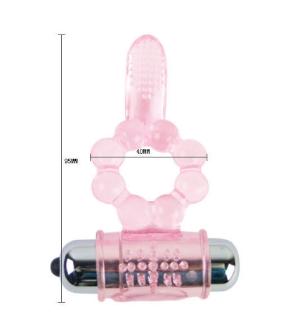 ANILLO VIBRATOR SILICONE Anillo vibrador con doble estimulación - vive la vita: increíble juguete sexual para place