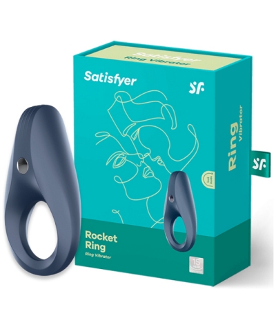 SATISFYER RING Anel vibratório rocket ring azul escuro