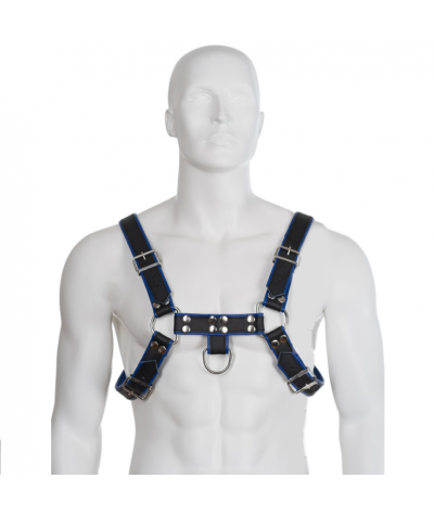 CHEST BULLDOG Arnés de cuero ajustable para prácticas bdsm