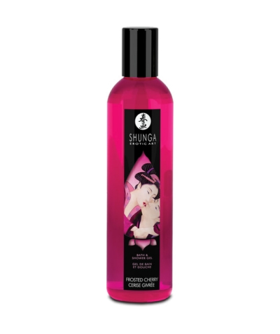 BATH AND SHOWER GEL Gel de banho com aroma de cereja shunga