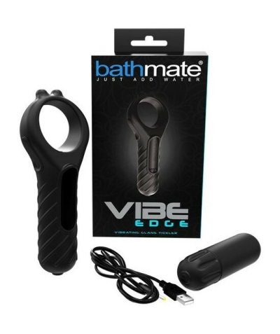 VIBE EDGE Anillo de pene con estimulación para los testículos y bala vibradora