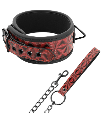 RED EDITION LEASH Collar con cadena de metal para bdsm