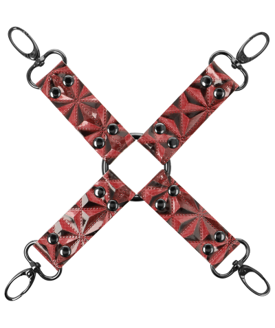 RED EDITION HOG TIE Accesorio para ataduras de leather vegano. ¡explora sumisión!