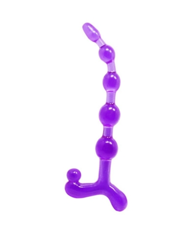 BENDY TWIST BOLAS ANALES LILA Juguete íntimo, bolas anales para placer intenso