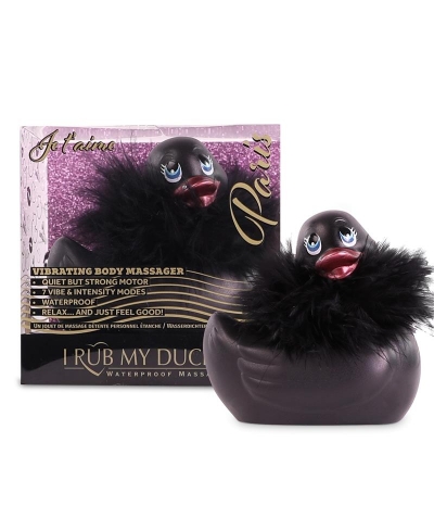 I RUB MY DUCKIE 2.0 PINK Vibrador acuático discreto con 7 modos, Swarovski y plumas