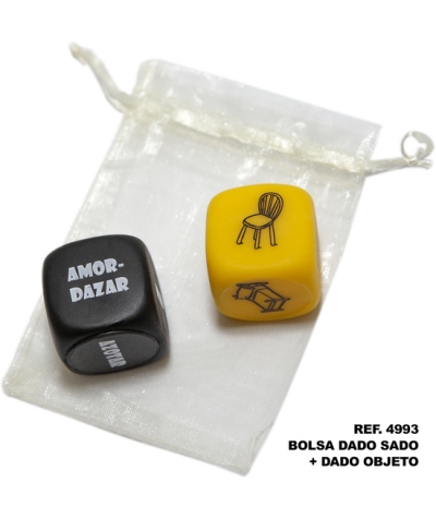 SADO DADO Bolsa de 2 dados para juegos de sado