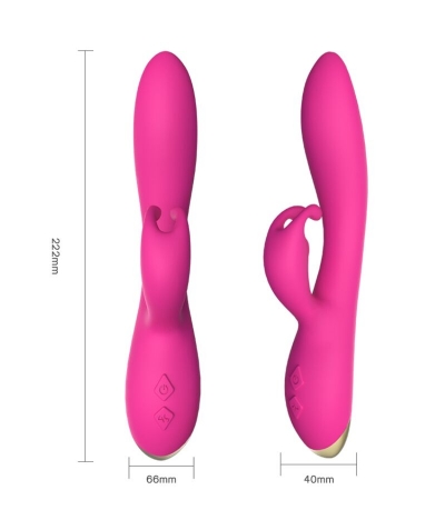 BONNIE VIBRADOR RABBIT FUCSIA Vibrador de alta calidad con 9 modos