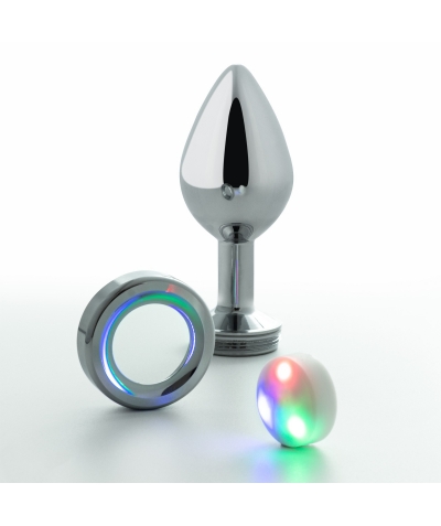 BOREALIS PLUG Plug anal de metal con luces led intercambiables