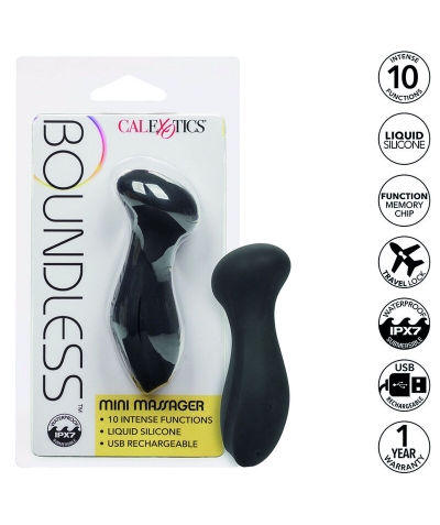 BOUNDLESS MASAJEADOR MINI Masajeador compacto potente recargable con funciones múltiples