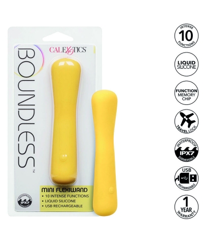 BOUNDLESS MINI WAND FLEXIBLE Mini masajeador flexible con múltiples funciones vibratorias