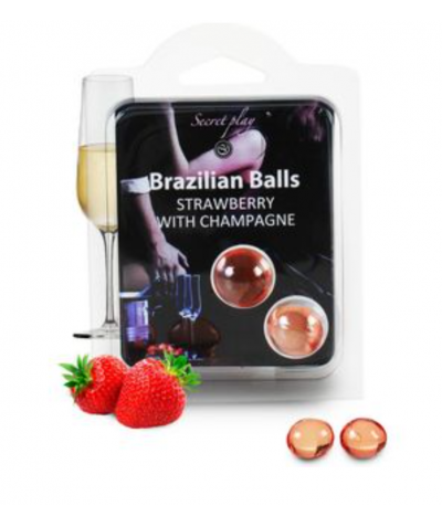 BRAZILIAN BALLS  STIMULATING Bolas con aroma a fresa y cava