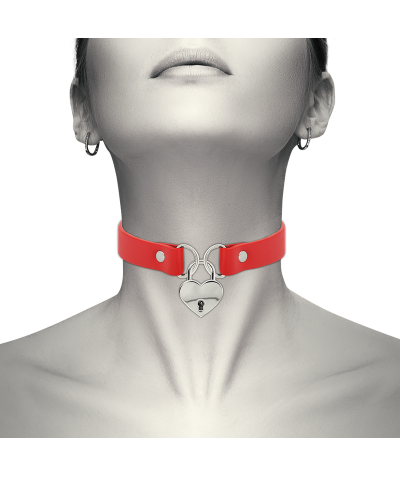 CHIC DESIRE 0 Collar fetiche de cuero vegano, elegante accesorio