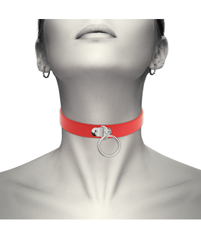 CHIC DESIRE 0 Collar ajustable de cuero vegano para bdsm