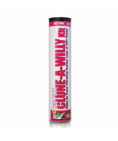 CLONE A WILLY HOT Clona tu pene color rosa fucsia con vibrador