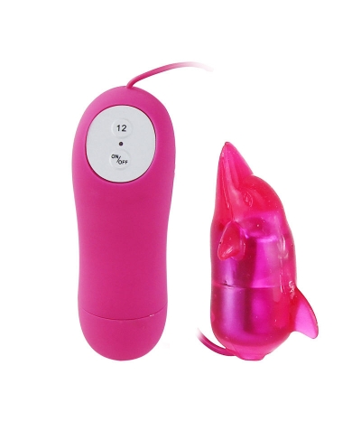 CUTE SECRET Mini vibratore a forma di delfino per la stimolazione intima esterna.