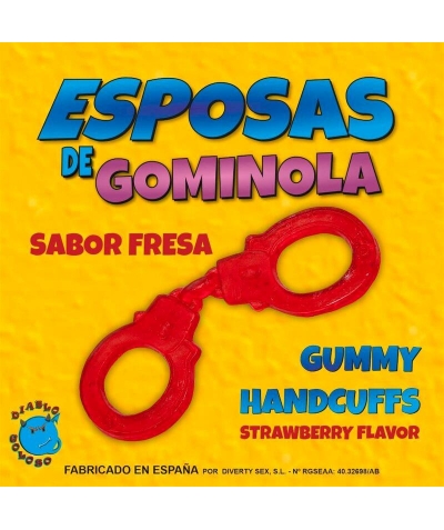 DIABLO PICANTE POPPING Esposas de gominola rojas con sabor fresa