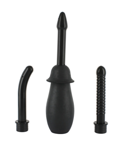 DOUCHE Set de limpieza anal en negro