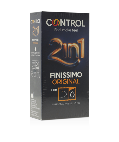 DUO FINISIMO Preservativo 2 en 1 con lubricante adicional