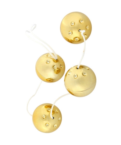 DUOBALLS GOLD Elegantes bolas estimuladoras para ella