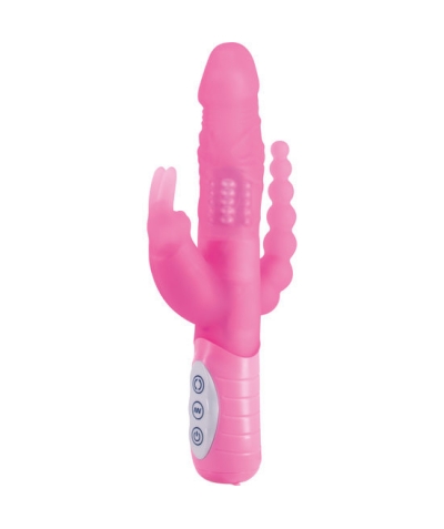 E RABBIT TRIPLE Vibrador triple estimulación rosa