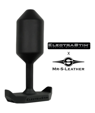 ELECTRO PLUG ANAL MR-S-LEATHER Plug anal eléctrico de silicona para estimulación