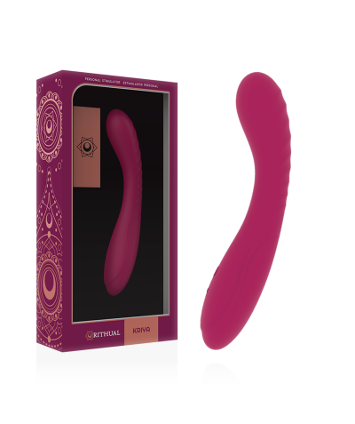 KRIYA Vibrador de silicona médica ergonómico, recargable