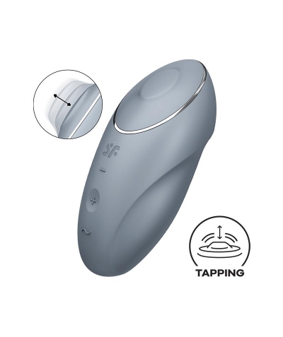 SATISFYER TAP &AMP;AMP;AMP Vibrador con vibración y golpeteo, estilo ergonómico