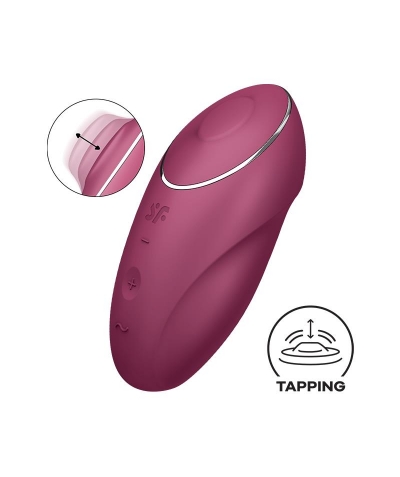 SATISFYER TAP & Vibromasseur avec vibration et percussion, style ergonomique.