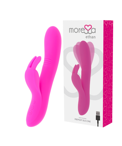 VIBRADOR ETHAN Vibrador doble de silicona con varias funciones