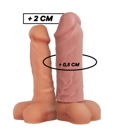 V3 NATURAL Funda de silicona para agrandar el pene